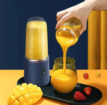 Portable Blender with Cup | USB Rechargeable Mini Juicer for Smoothies & Fresh Juice